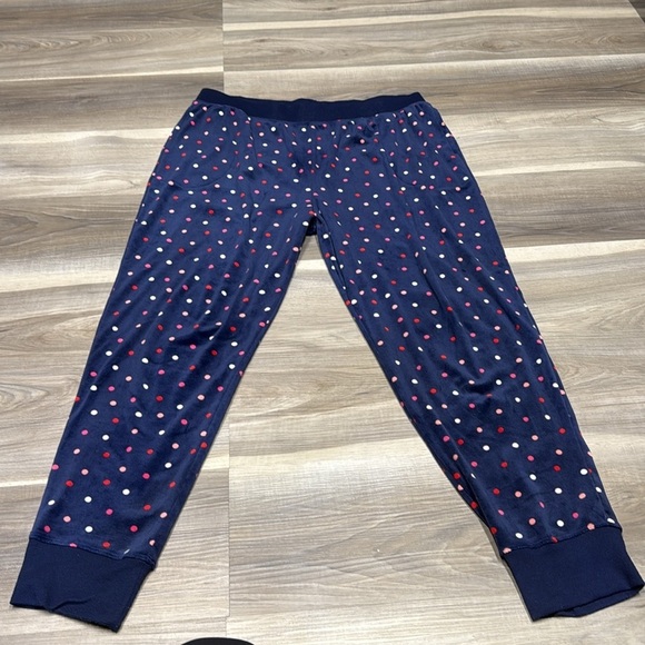 🇺🇸 Kate Spade pokadot fuzzy PJ pants size large - Picture 2 of 8